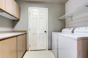 quiet a laundry room door