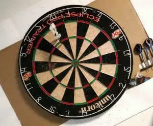 how to make a dart board quieter